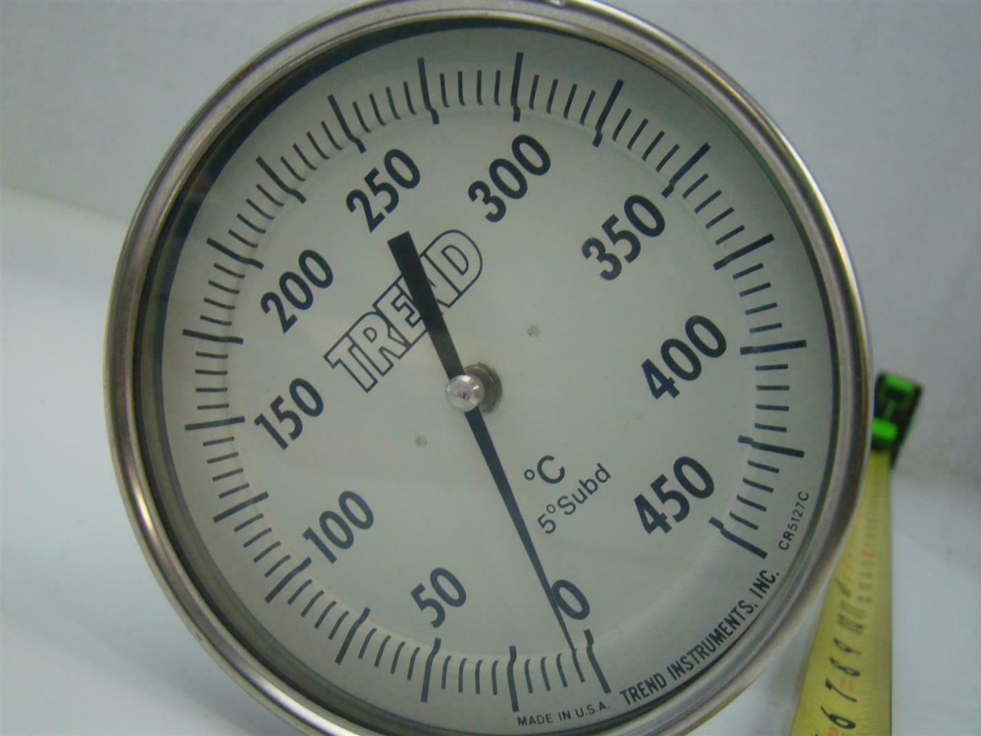 Trend 450 Deg C Tempature Gauge Mounted 1/2" Flanged Thermowell CR5127C