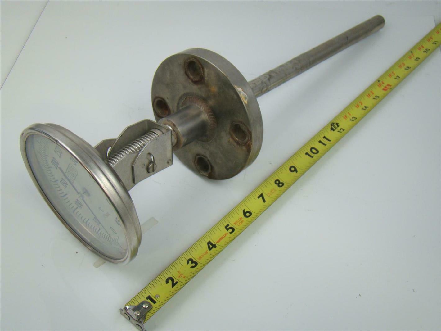 Trend 450 Deg C Tempature Gauge Mounted 1/2" Flanged Thermowell CR5127C
