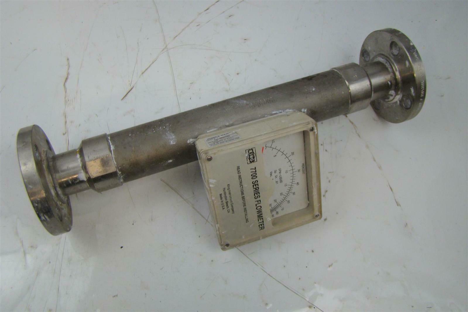 King 7700 Series Flowmeter, 1500 Psi Max, 1.49" Id, Flanged Joseph