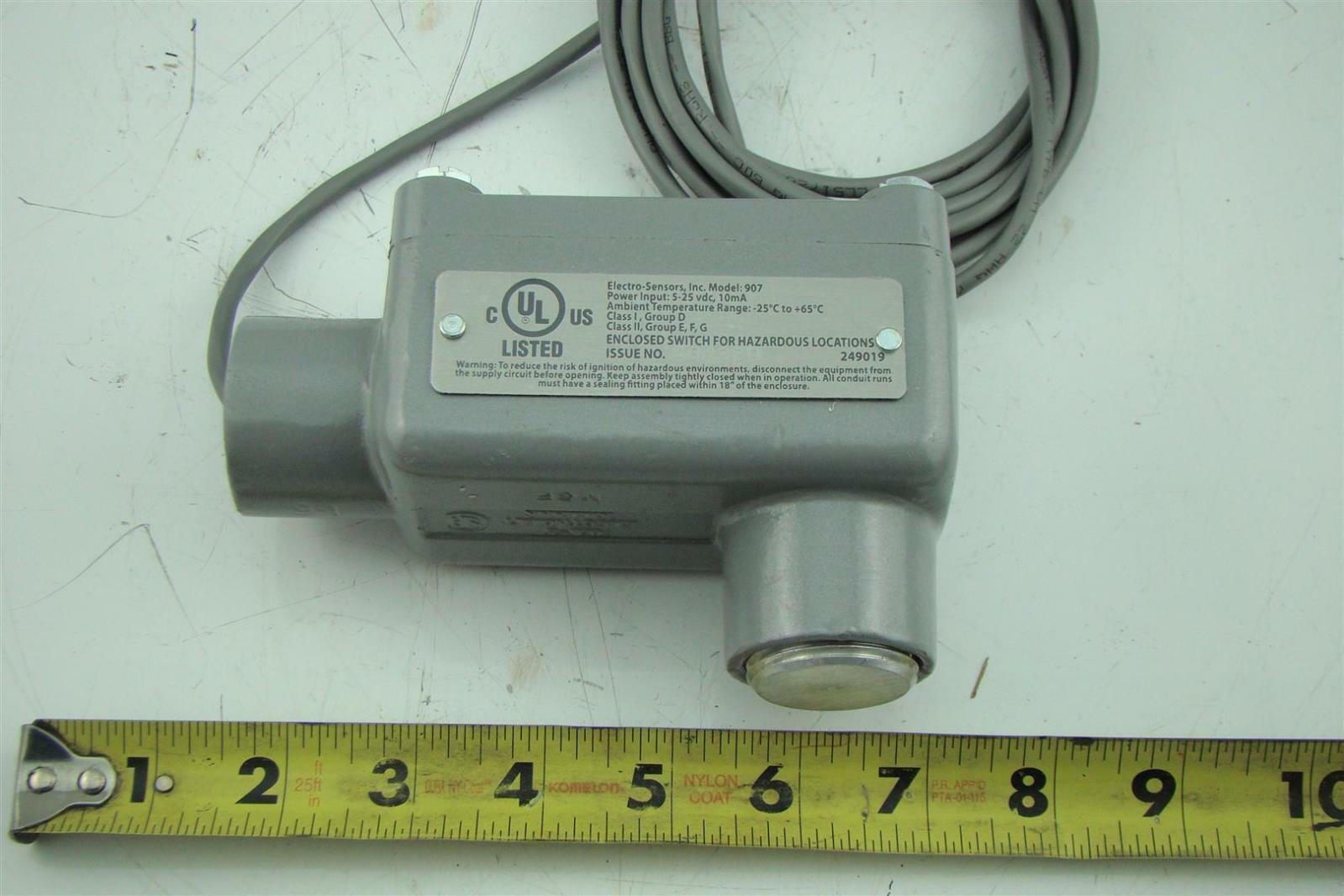 ElectroSensors Inc. Model 907 525 Vdc Explosion Proof Joseph Fazzio