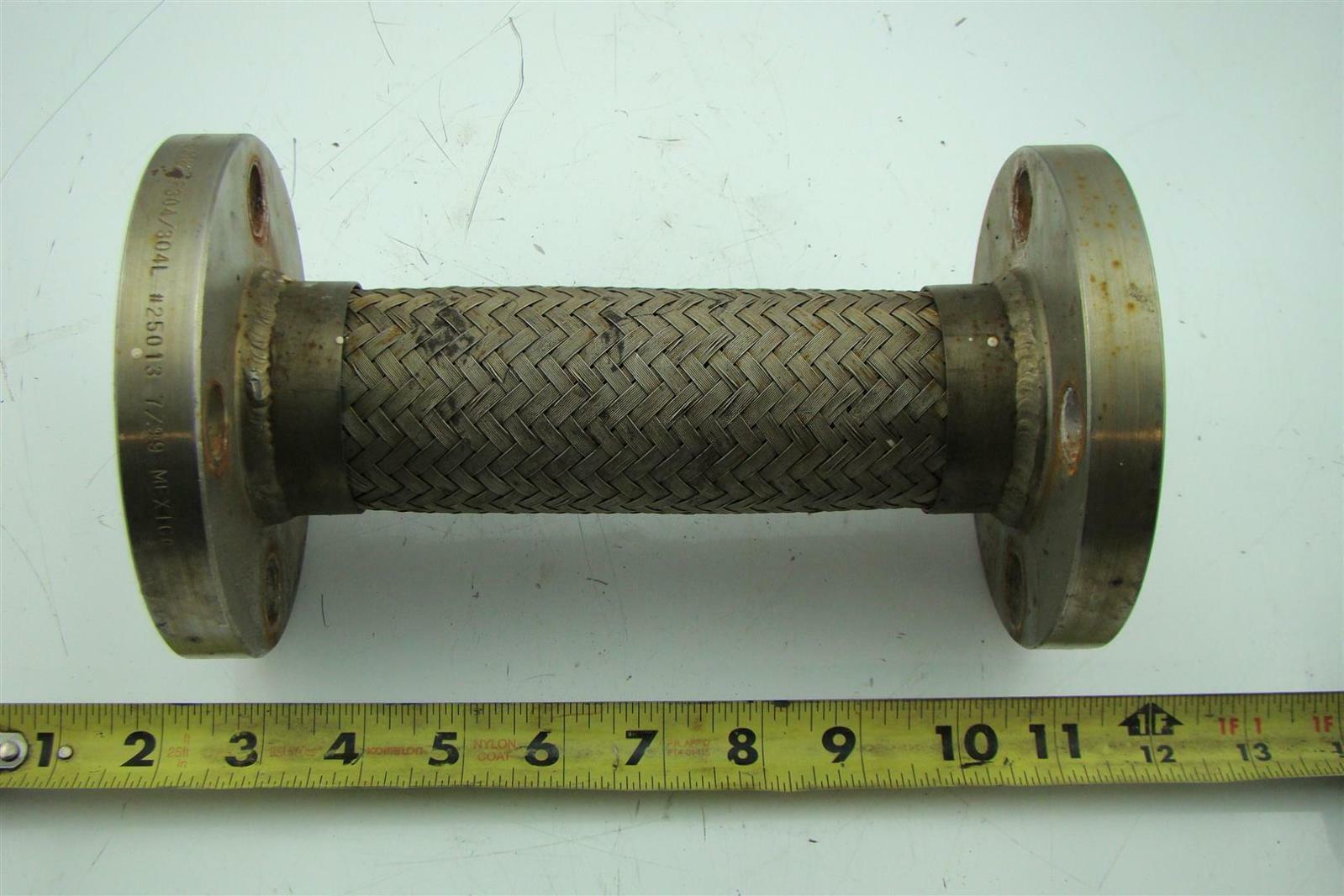 Flexible Metal Hose With Flanged Ends 10" L 1.5" Id Joseph Fazzio