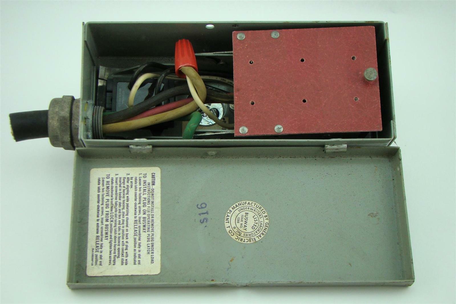 General Electric tap box 30A 250Vac 1PH 3 pole LW32F30 Joseph Fazzio