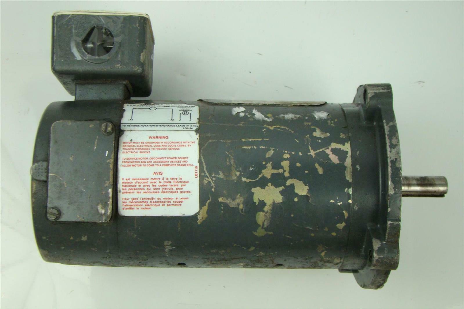 Boston Gear DC Electricric Motor 90V, .25 Hp, 2.5 Amps , Shaft 2.25" X