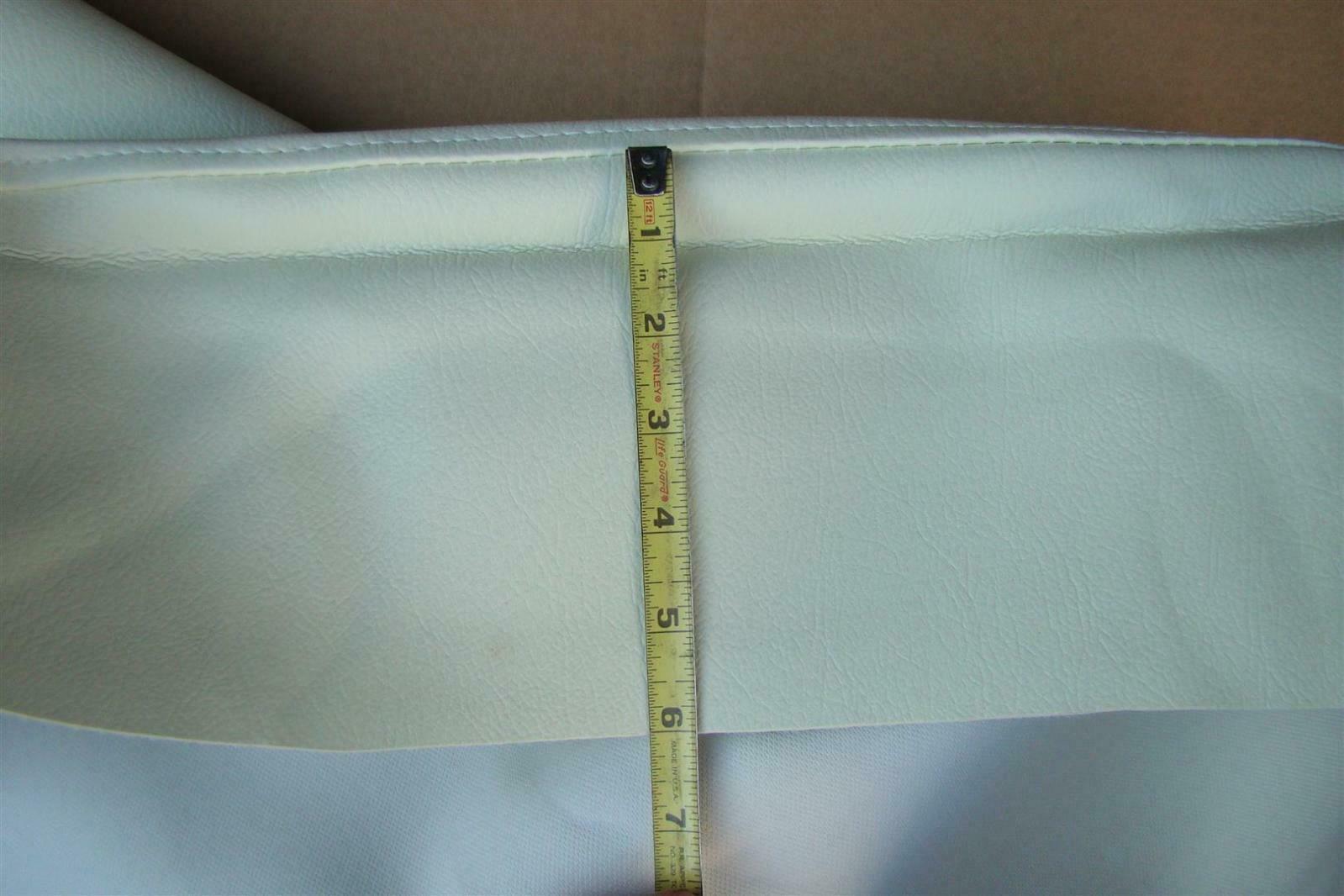 EZGO Golf Cart (2) headrest cover (1) seat cover ivory 54.5x19.5x107.5cm