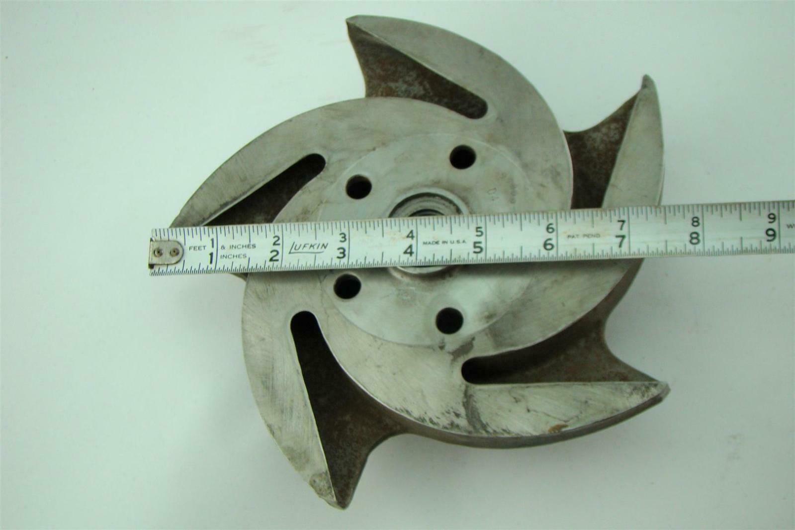 8" Impeller 316Ss With .676 " Shaft Sleeve Joseph Fazzio, Incorporated