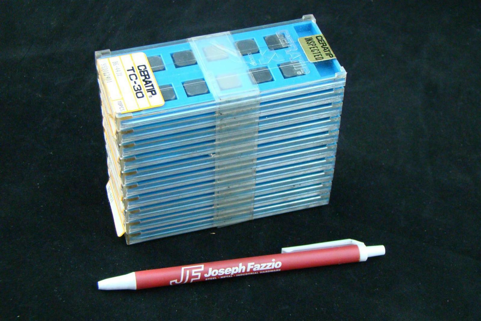 (10 Packs) Kyocera Tc30 Ceratip Carbide Cutting Inserts B644Jx