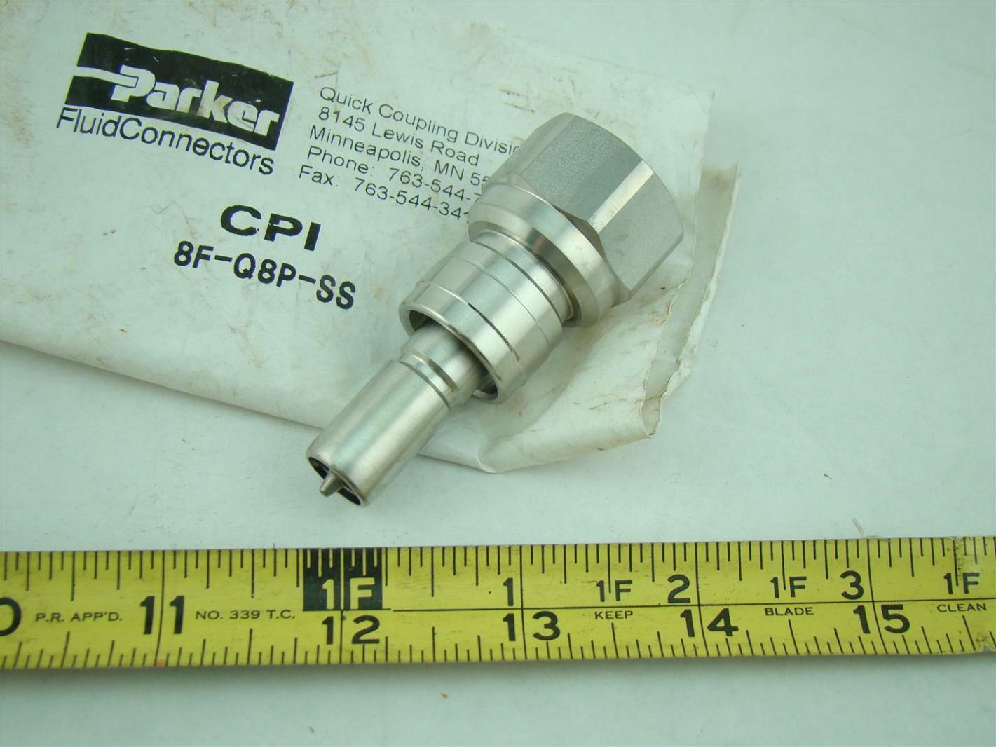 Parker FluidConnectors quick coupling division CPI 8FQ8PSS Joseph