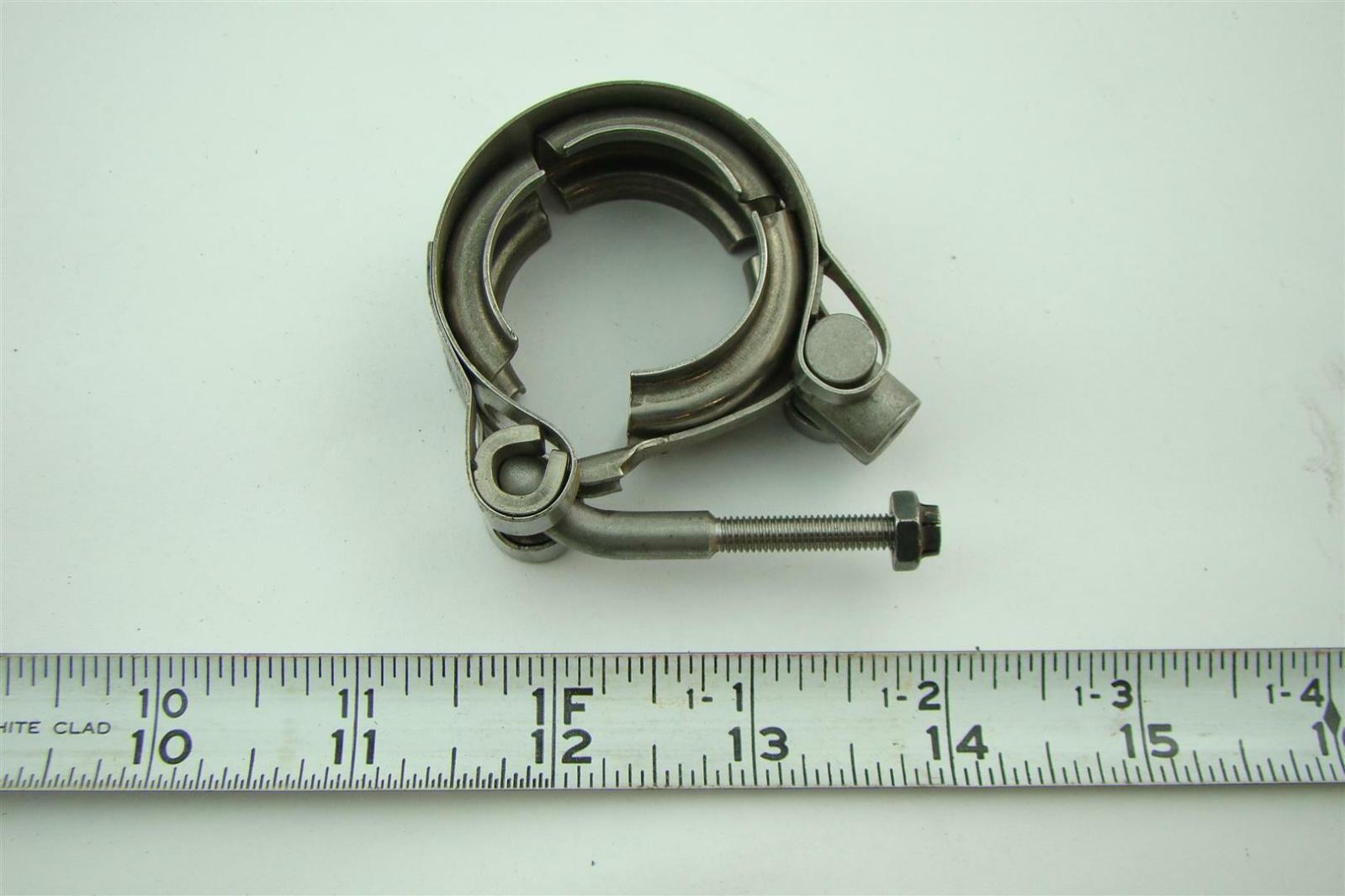 ClampCo 1" VBands Clamp S.S. Aerospace Exhaust w/ quick release latch