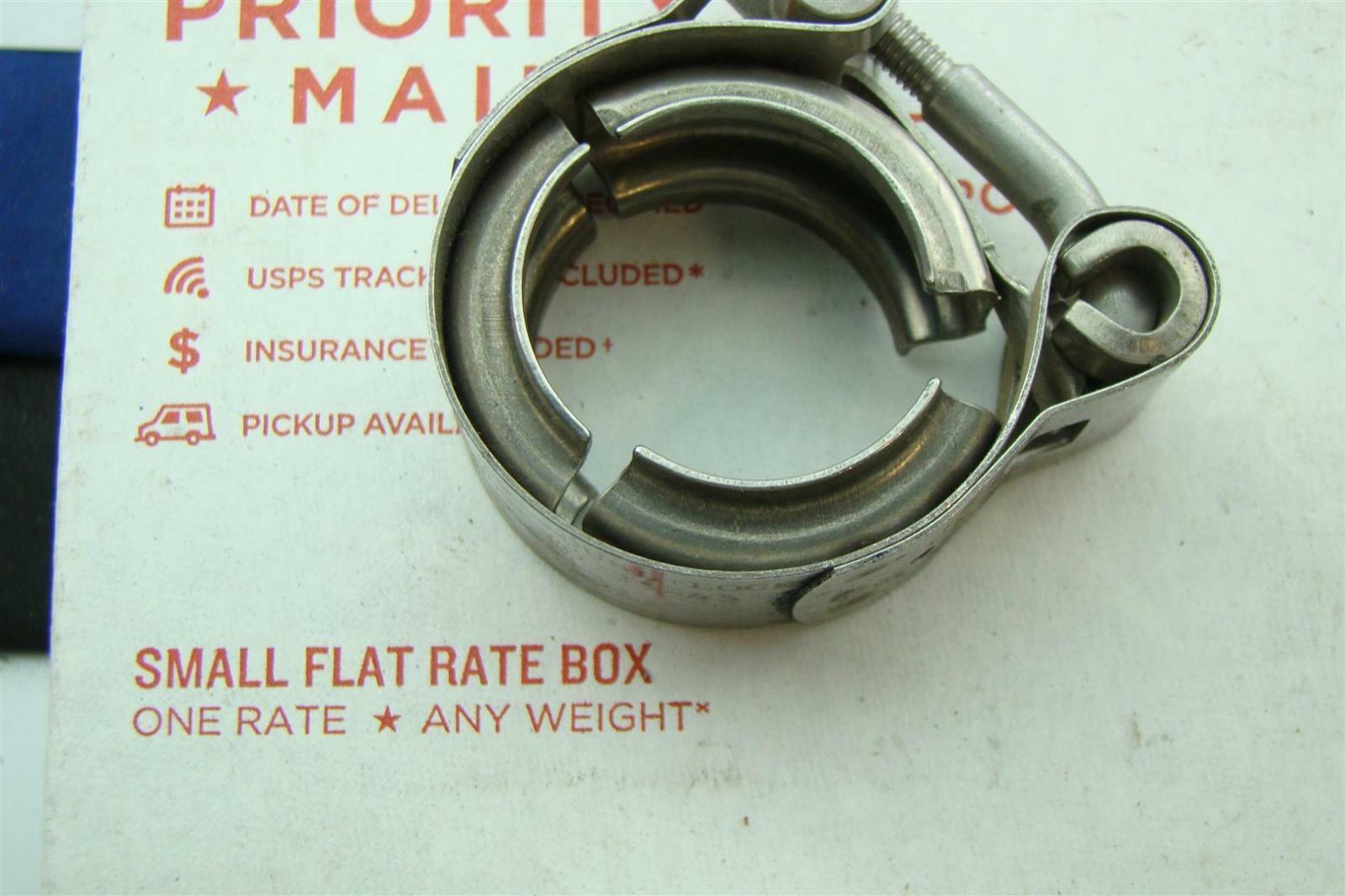 ClampCo 1" VBands Clamp S.S. Aerospace Exhaust w/ quick release latch