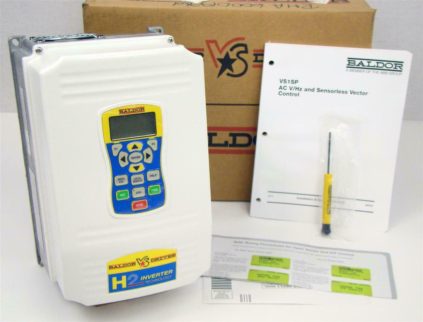 Baldor Drives H2 1HP washdown Inverter Technology 3PH 240Vac VS1SP21-4B