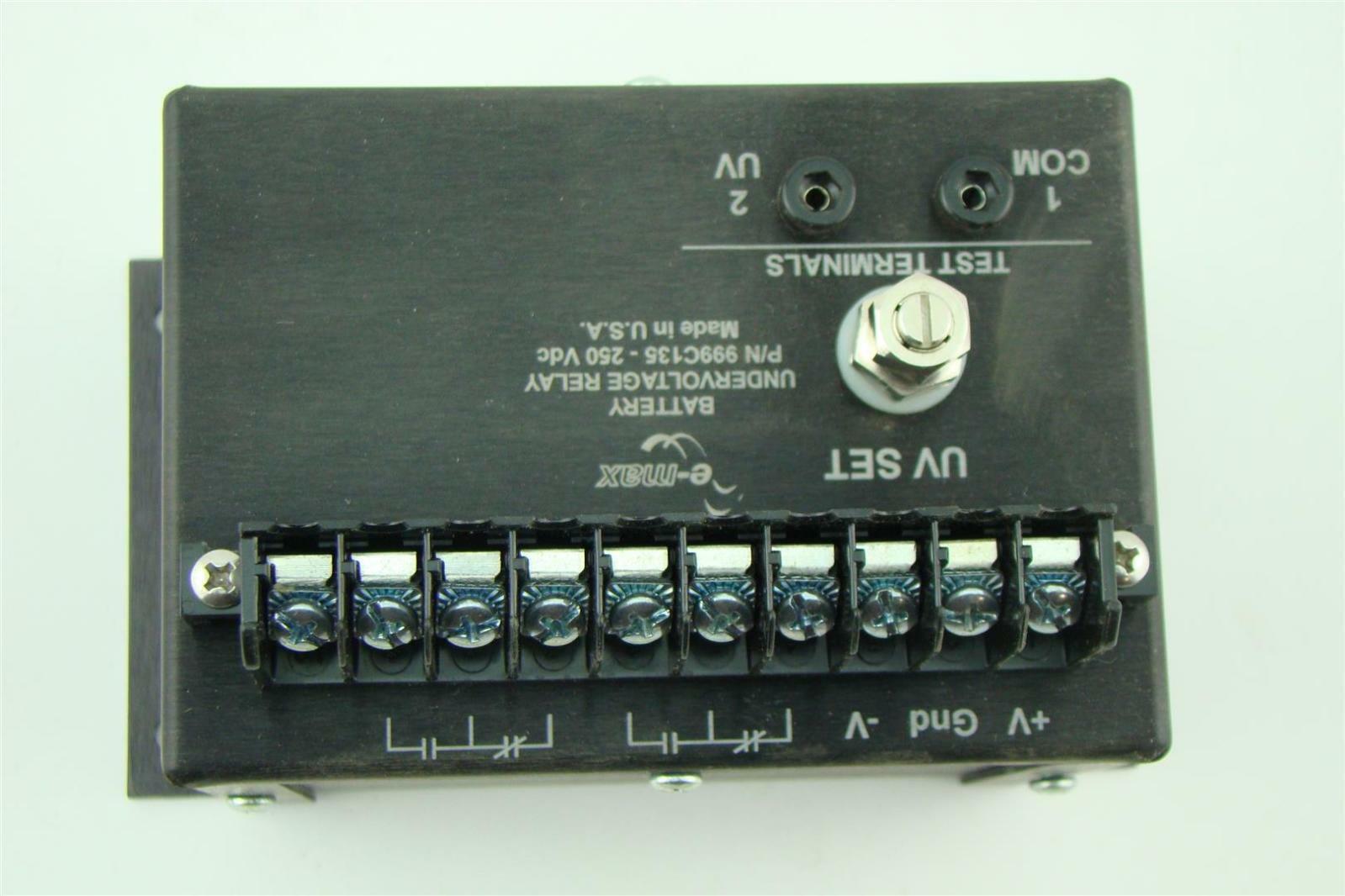 emax Battery Undervoltage Relay 250VDC 999C135 Joseph Fazzio