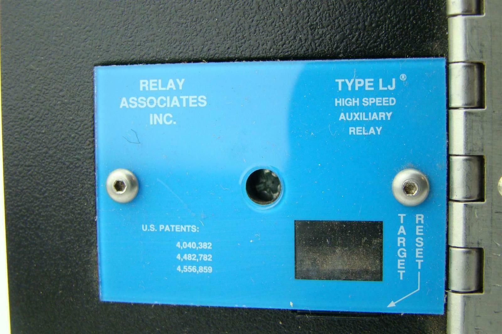 Relay Associates Type LJ High Speed Auxiliary Relay 125VDC LJ22EBN42