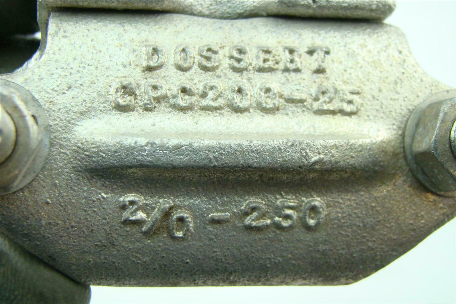 Dossert Aluminum Ground Clamp GPC20025 Joseph Fazzio, Incorporated