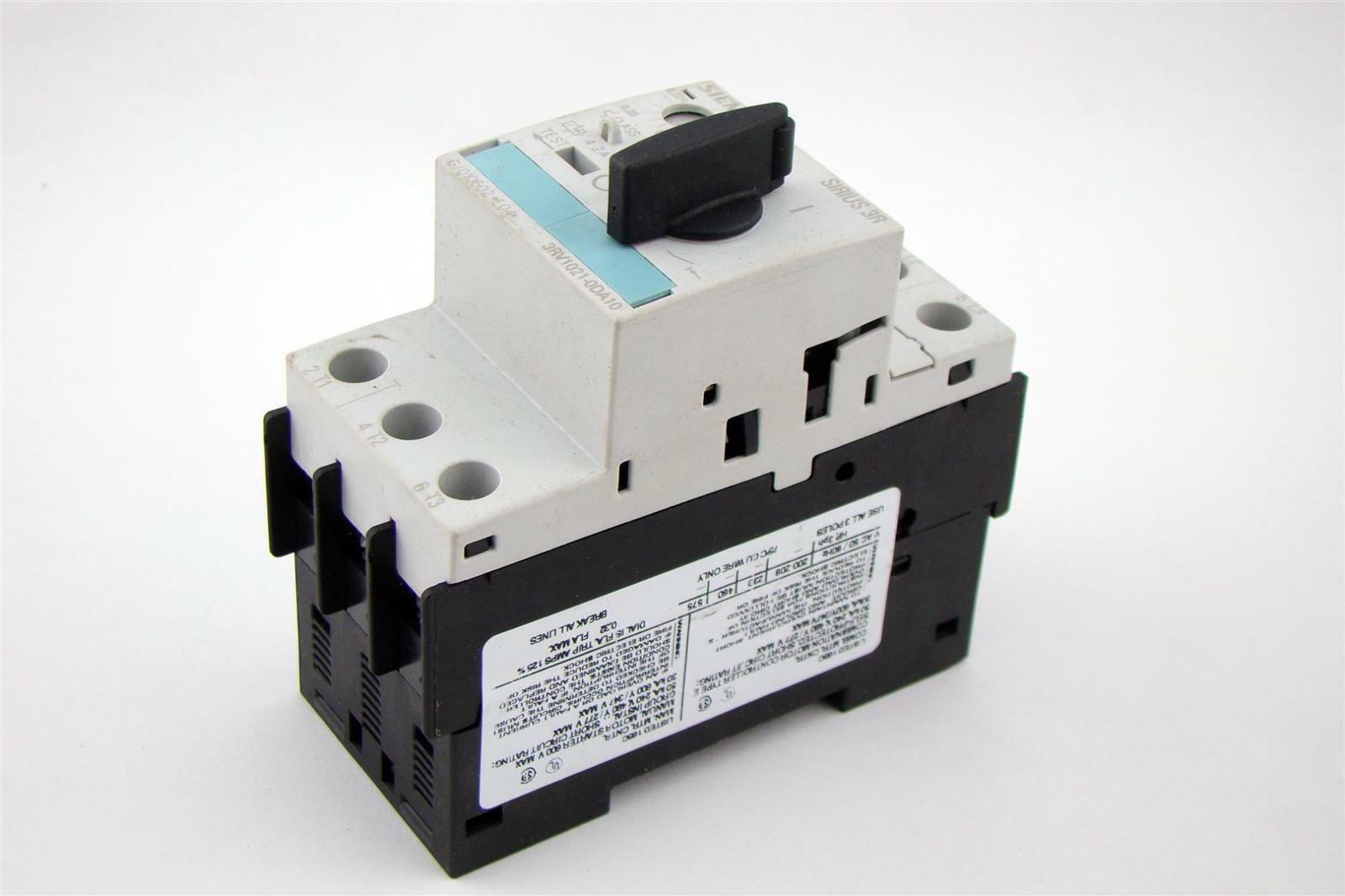 Siemens Manual Starter , Open Type, 0.220.32 FLA 3RV10210DA10
