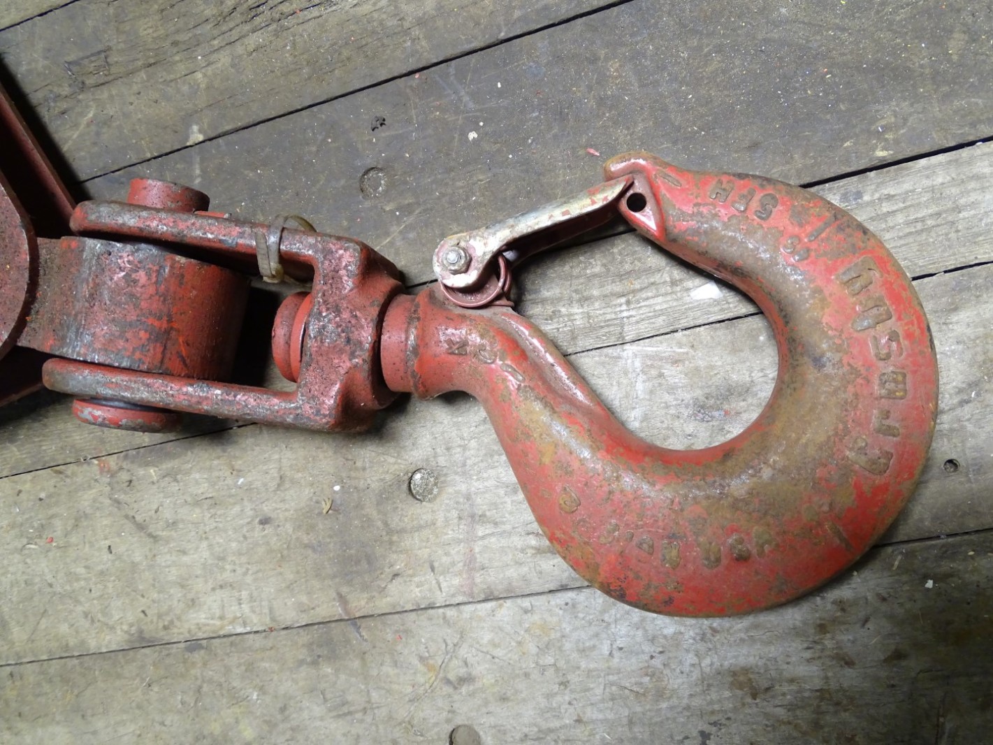 Crosby Western 4 TON Sheave Pulley Block With Hook , WLL 4T 5/8 W/L