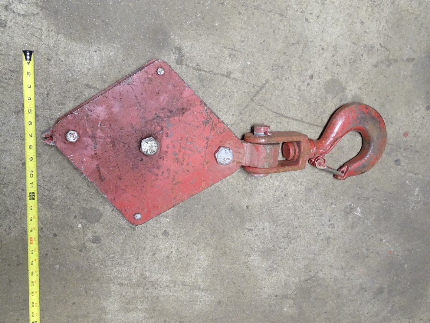 Crosby Western Sheave Pulley Block With Hook , WLL 4T 5/8 W/L Joseph Fazzio, Incorporated