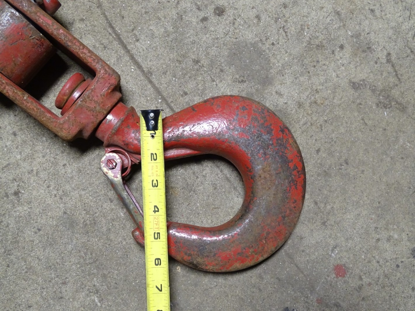 Crosby Western Sheave Pulley Block With Hook , WLL 4T 5/8 W/L Joseph Fazzio, Incorporated