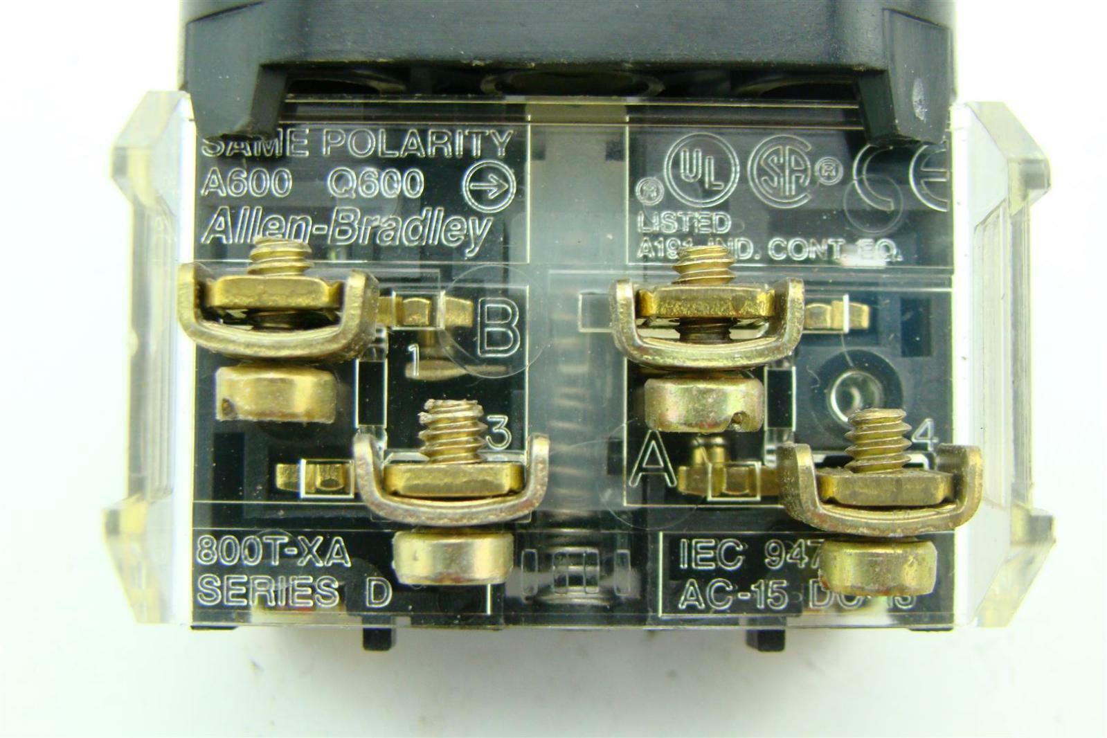 Allen-Bradley Series D 800T-XA | Joseph Fazzio, Incorporated
