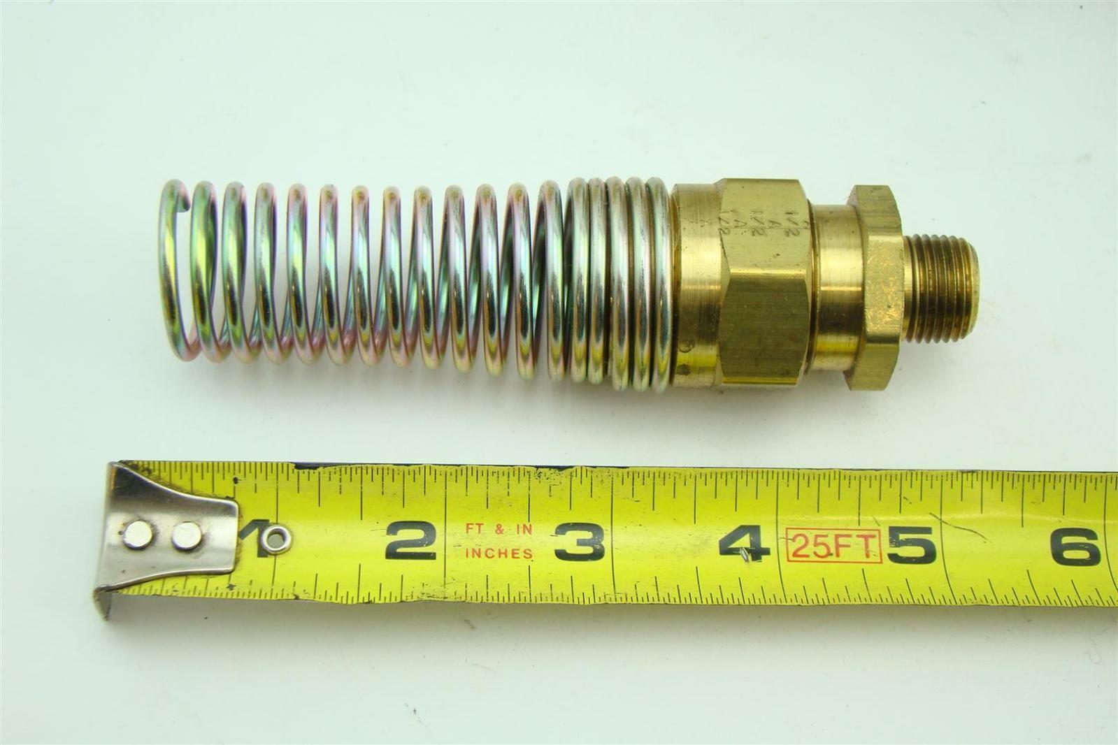 (4) Lawson Weatherhead Hydraulic Brass Air Brake Hose FTG Male Conn 1