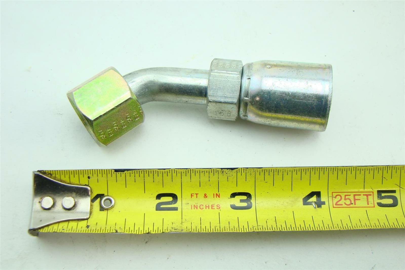 (4) Lawson Weatherhead Hydraulic Hose Crimp Fitting 08E688 Joseph