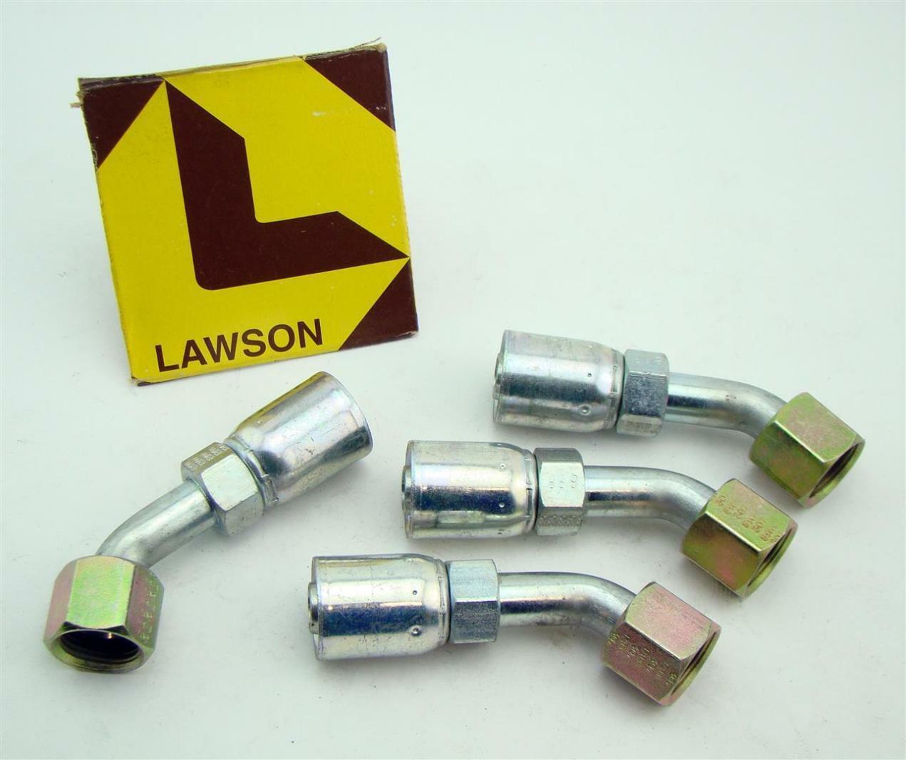 (4) Lawson Weatherhead Hydraulic Hose Crimp Fitting 08E688 Joseph
