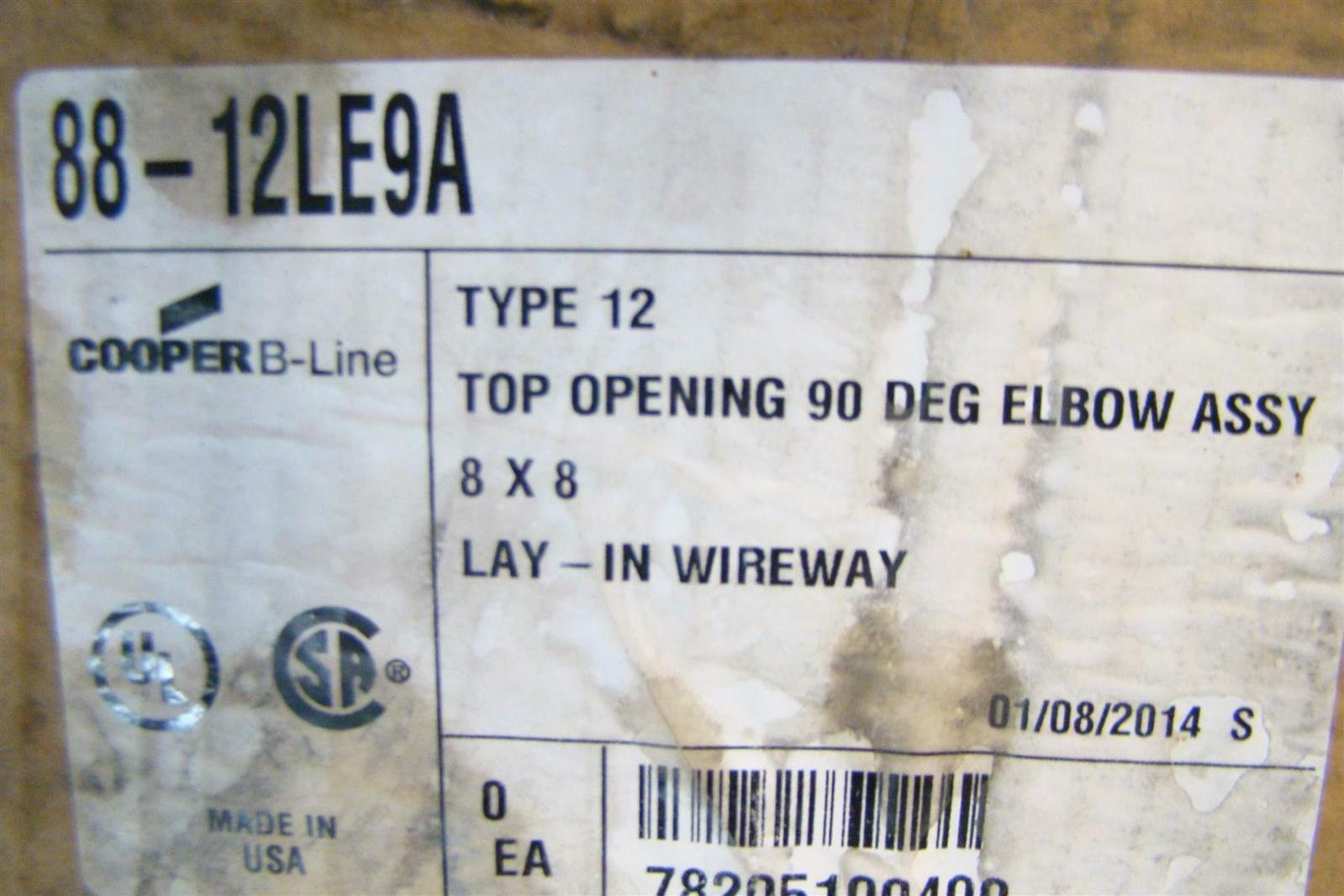 CooperB-Line Top Opening 90 Deg Elbow Assy 8x8 88-12LE9A