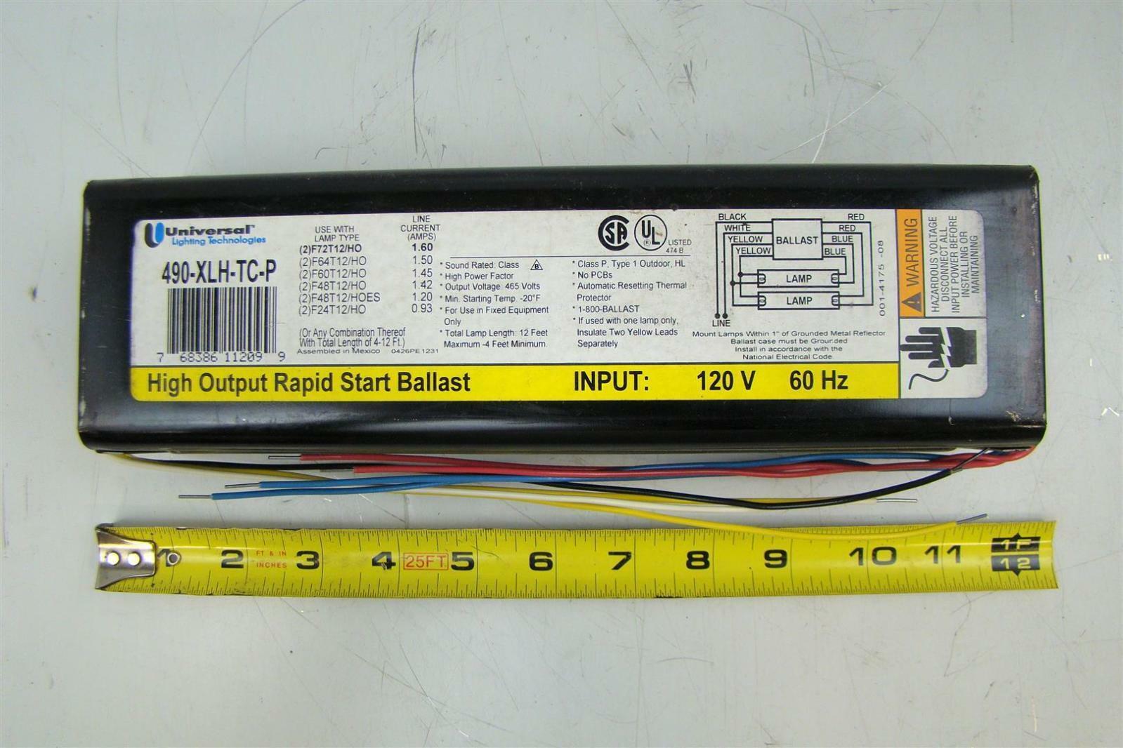 Universal Lighting Ballast T12 120v 490XLHLTCP Joseph Fazzio