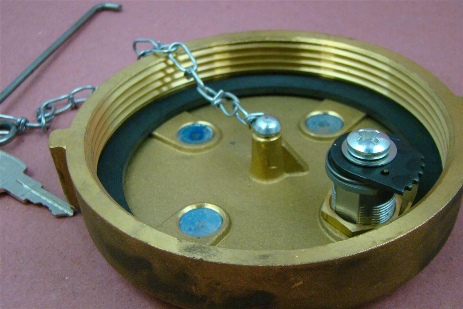 Sloan 4" Brass Female Thread Fuel Cap 201205P Joseph Fazzio, Incorporated