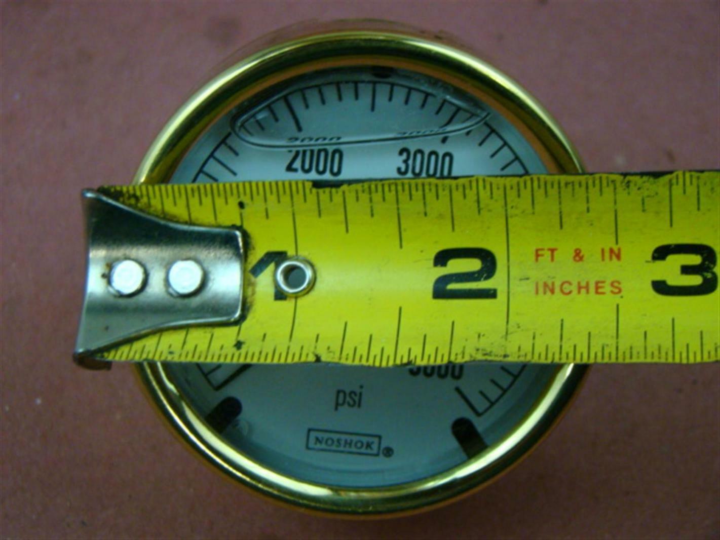 NoShok Pressure Gauge 1/4 NPT 5000 PSI Joseph Fazzio, Incorporated