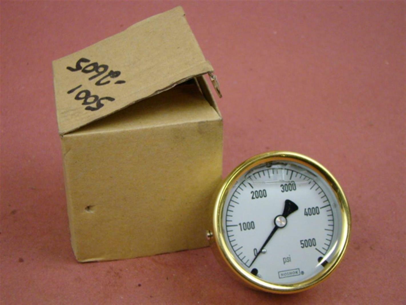 NoShok Pressure Gauge 1/4 NPT 5000 PSI Joseph Fazzio, Incorporated