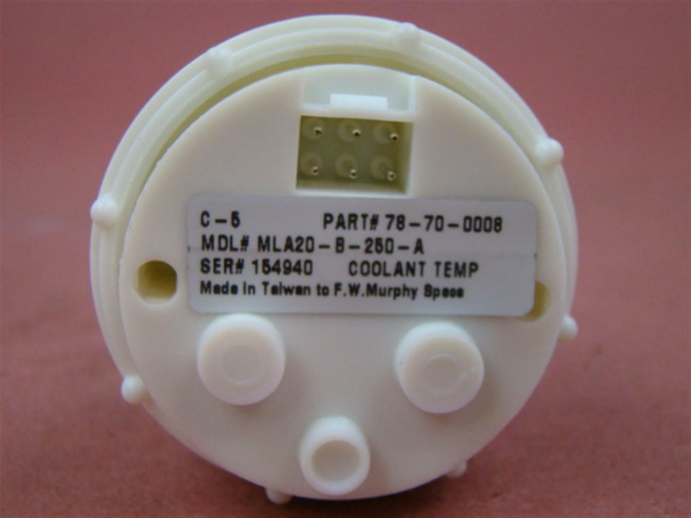 Murphy Analog Water Coolant Temperature gauge 2" Dial Joseph Fazzio