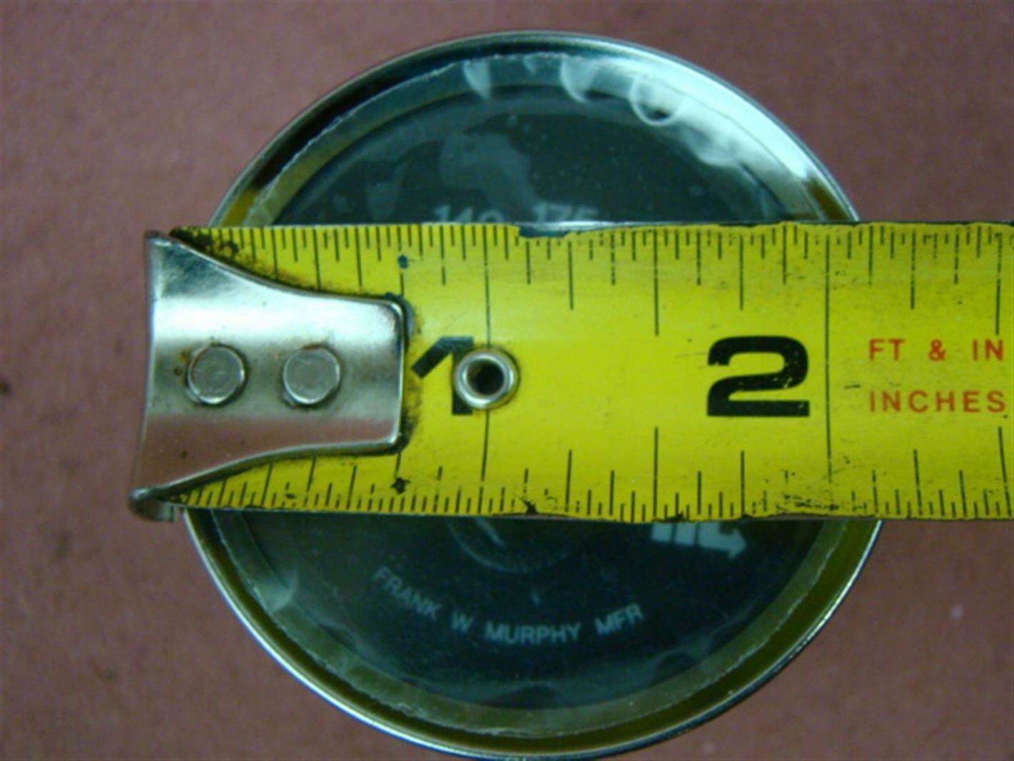 Murphy Analog Water Coolant Temperature gauge 2" Dial Joseph Fazzio