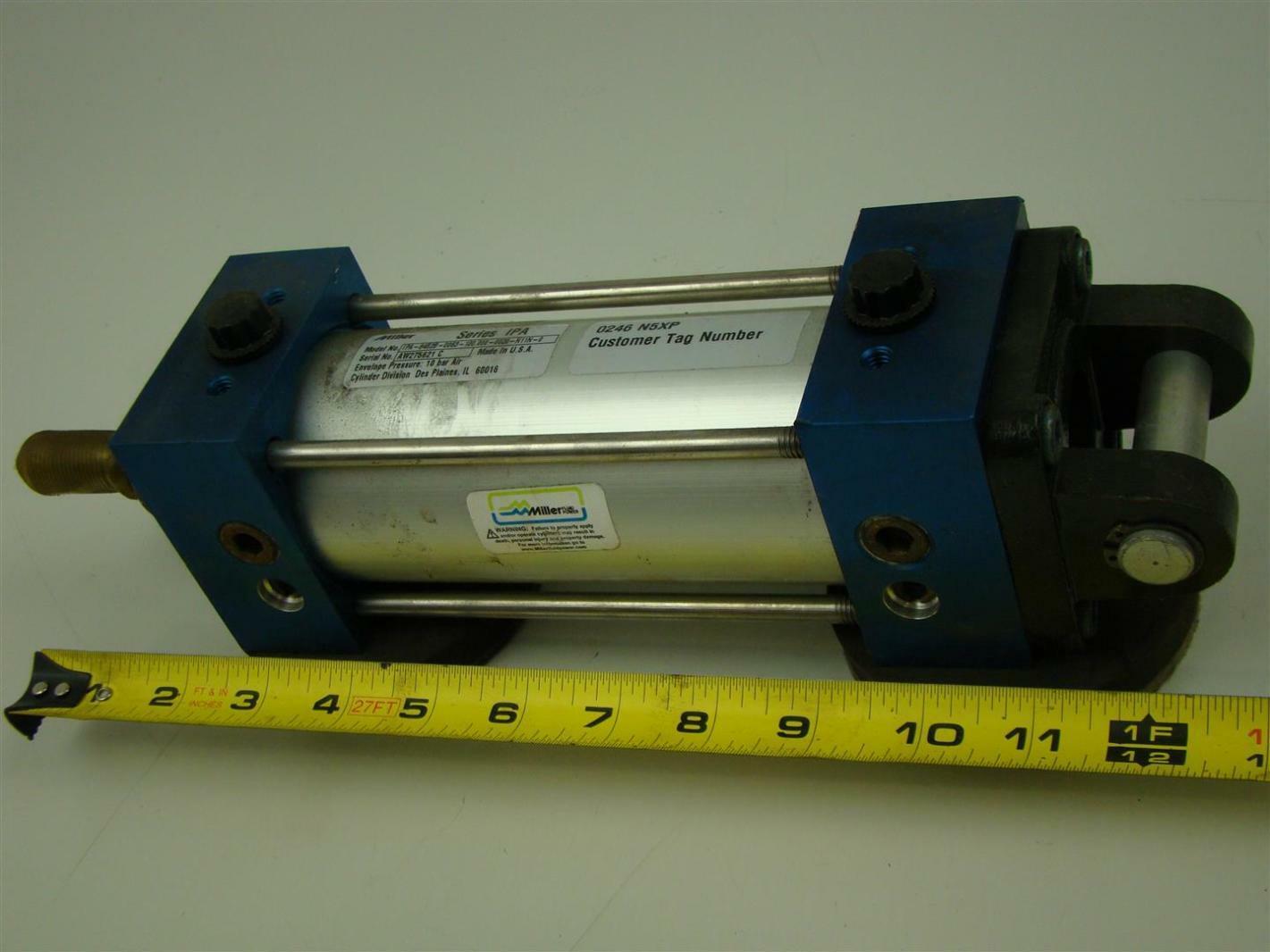 Miller Pneumatic Air Cylinder Series IPA 84B2B1000020 Joseph Fazzio