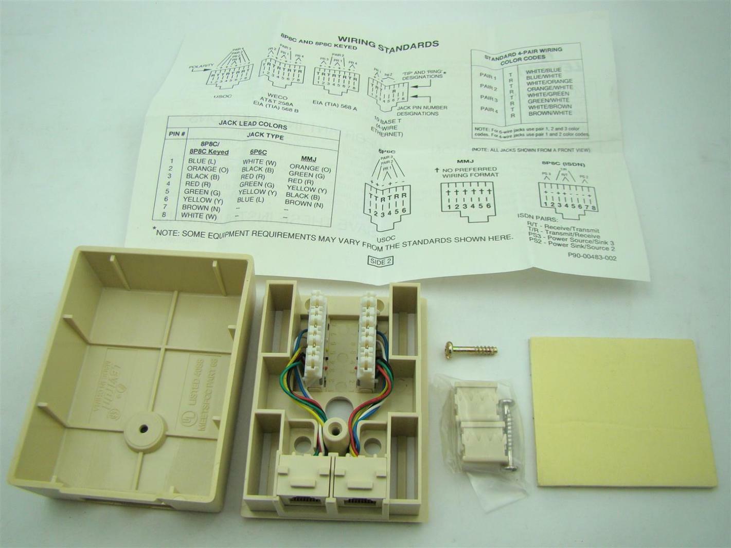 (9 pcs) Leviton 0F20E0 Communication Circuit Accessory Joseph Fazzio