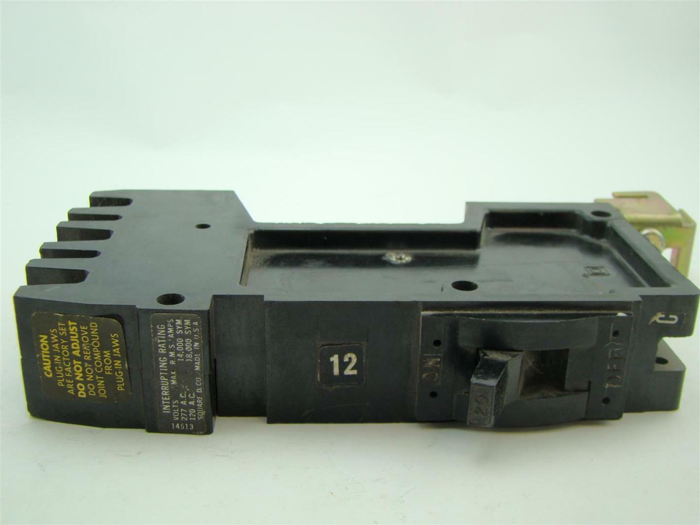 Square D Single Pole 20A ILine Breaker 277V Joseph Fazzio, Incorporated