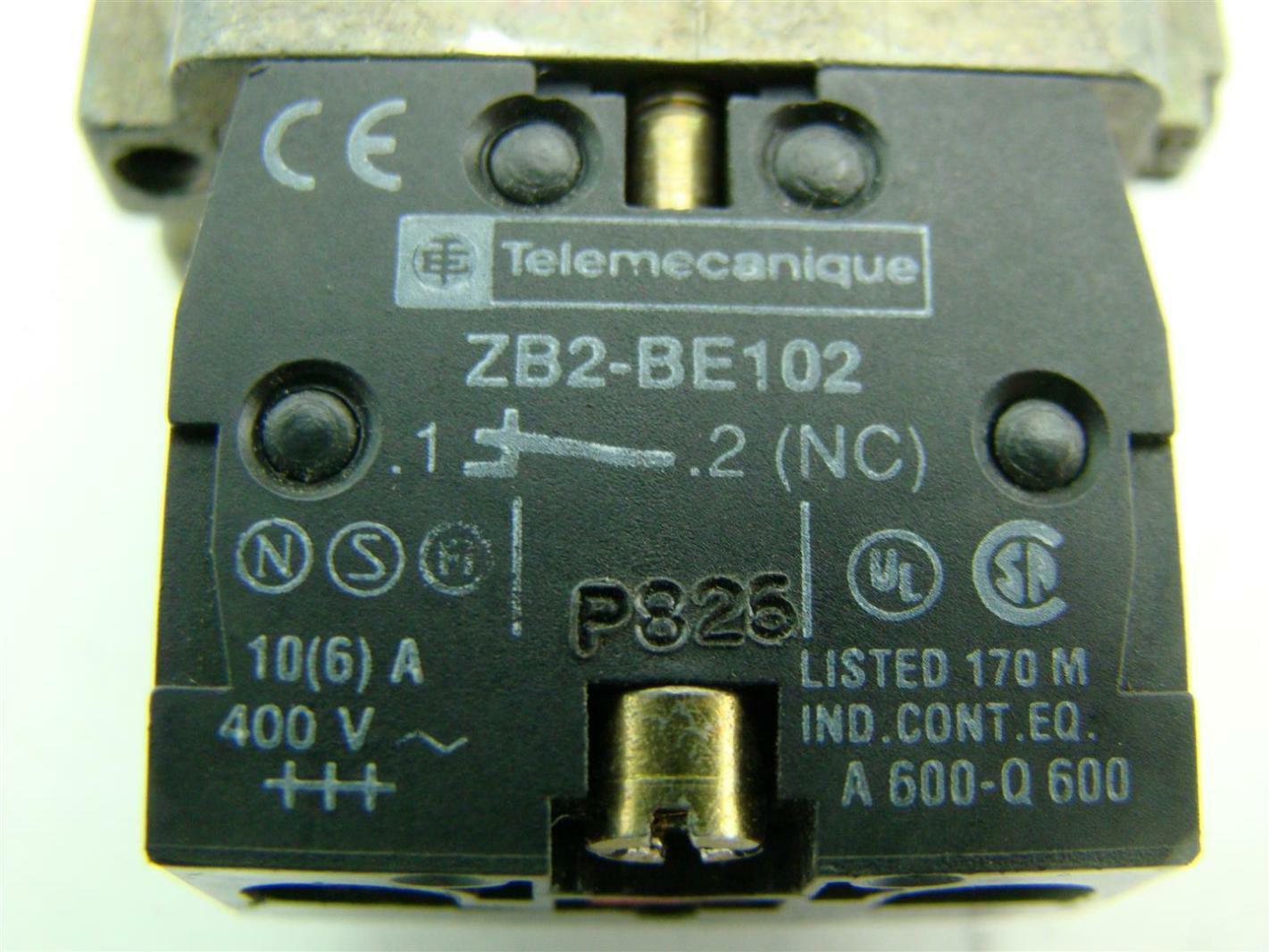 Telemecanique Emergency Stop Button ZB2BE102 Joseph Fazzio, Incorporated