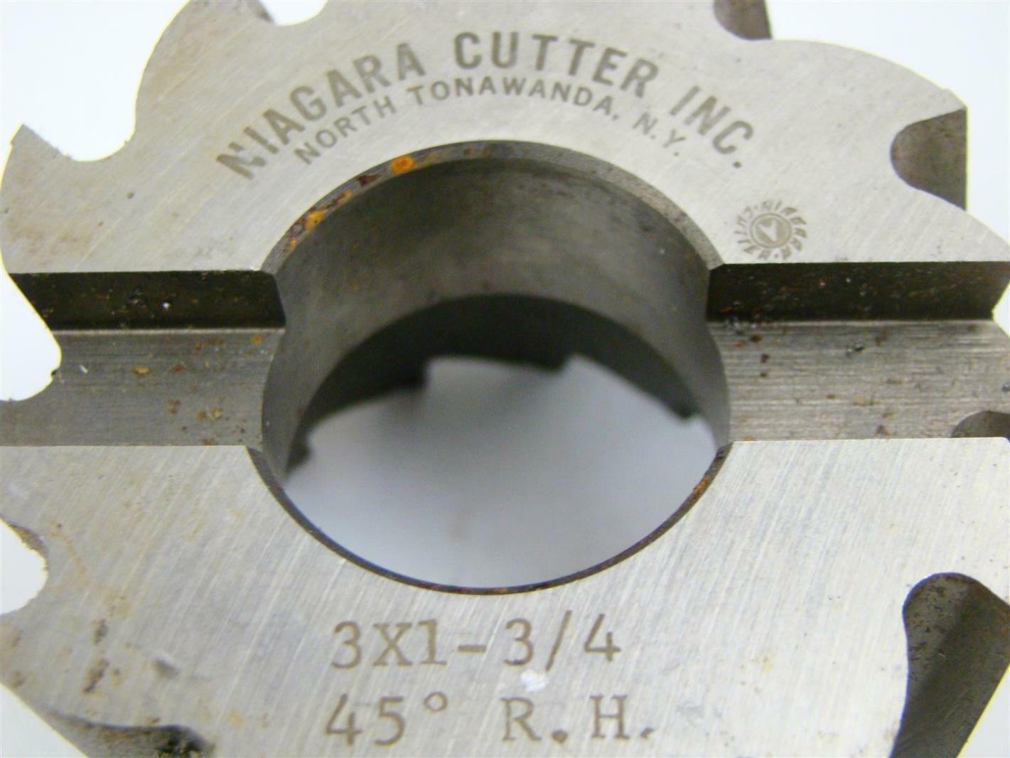 Niagara Cutter Inc. Cutter Div ,45 R.H., 3 x 1 3/4 Joseph Fazzio