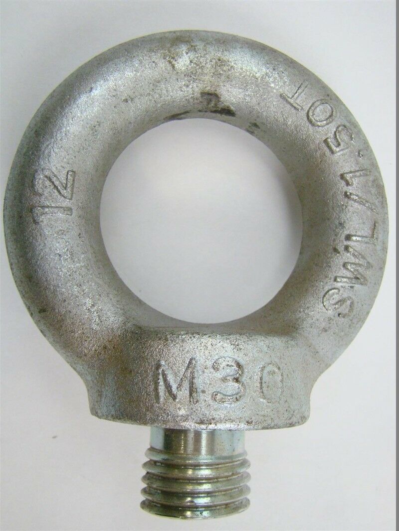 Lifting Rigging Eyebolt, M30 , SWL/1.50T Joseph Fazzio, Incorporated