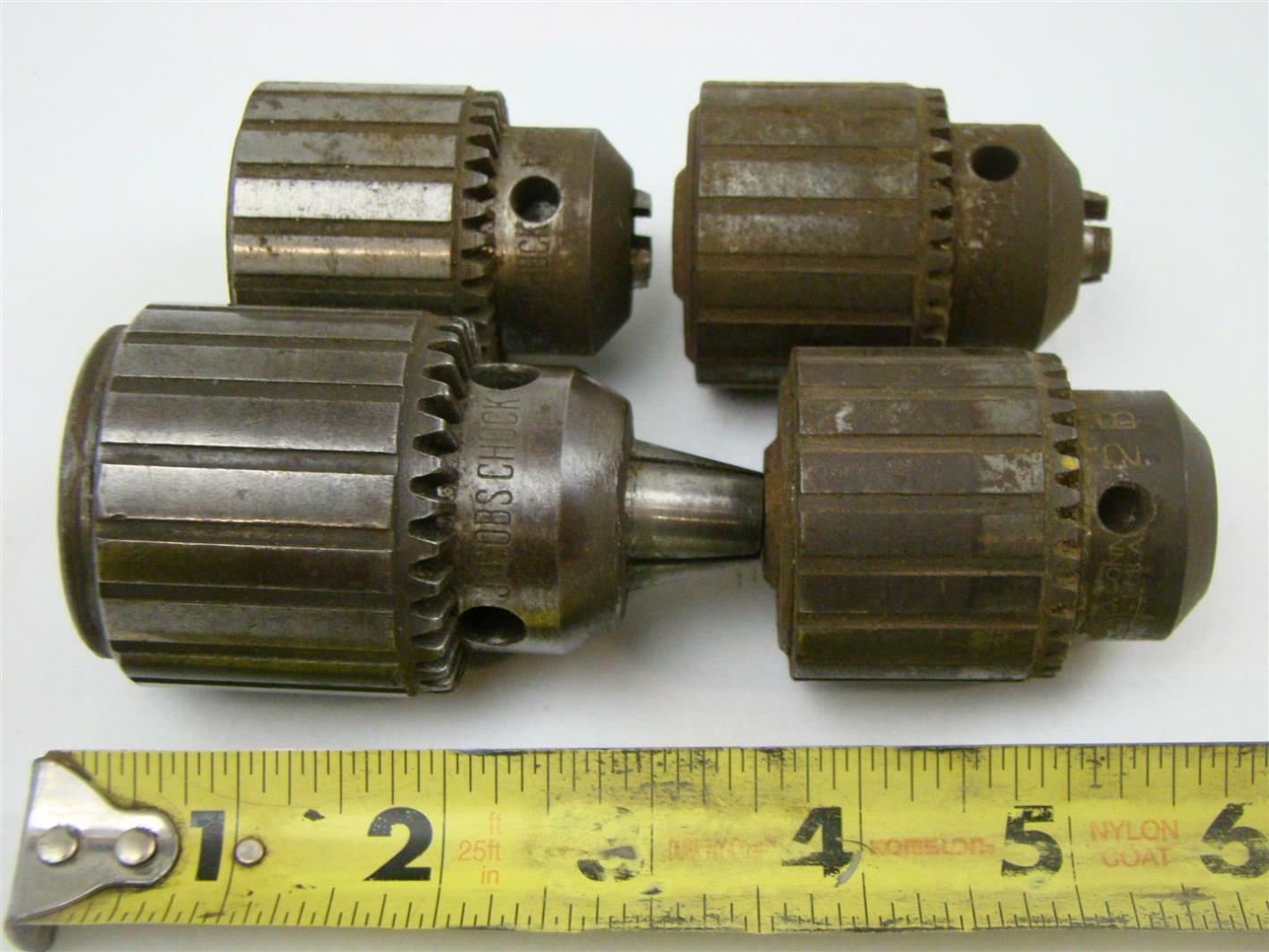(4) Jacobs Chuck Drill Chucks, ASIS Condition Joseph Fazzio