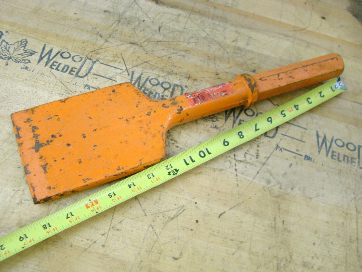 Brunner & Lay Asphalt Bit Blade 16" Length 1" Chisel 6 x 11/4" Shank