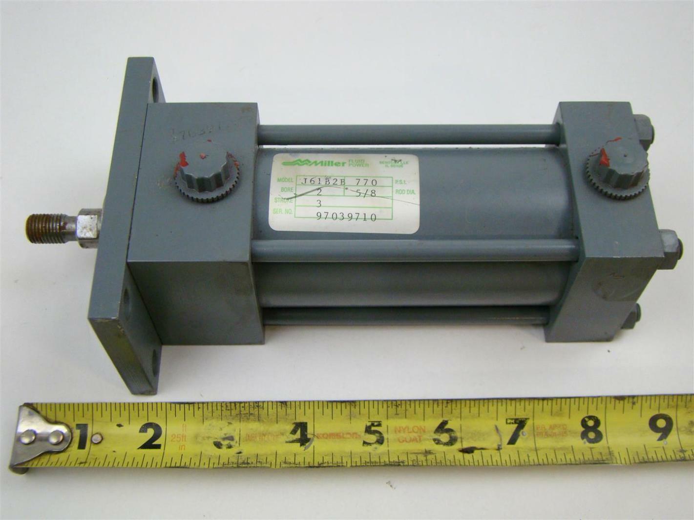 Miller Cylinder (770 PSI, 2" Bore, 5/8" Rod Dia), J61B2B Joseph