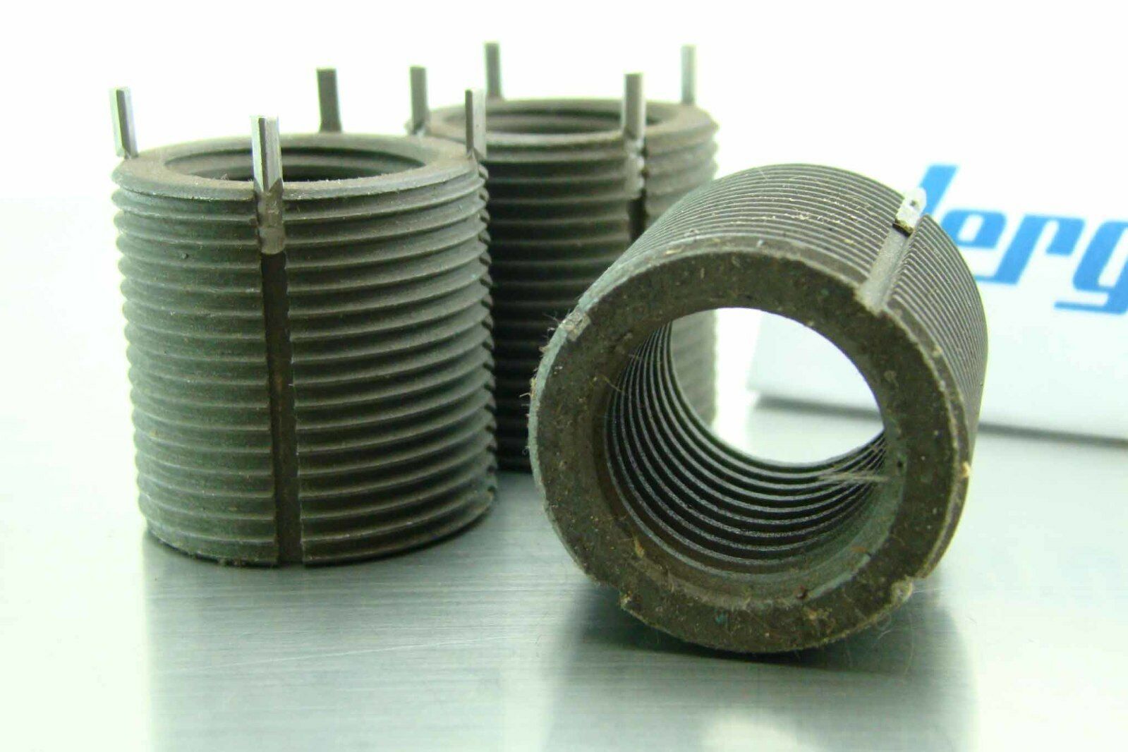 (3) Jergens 1"8 Keylocking Thread Insert Industrial Style Carbon Steel