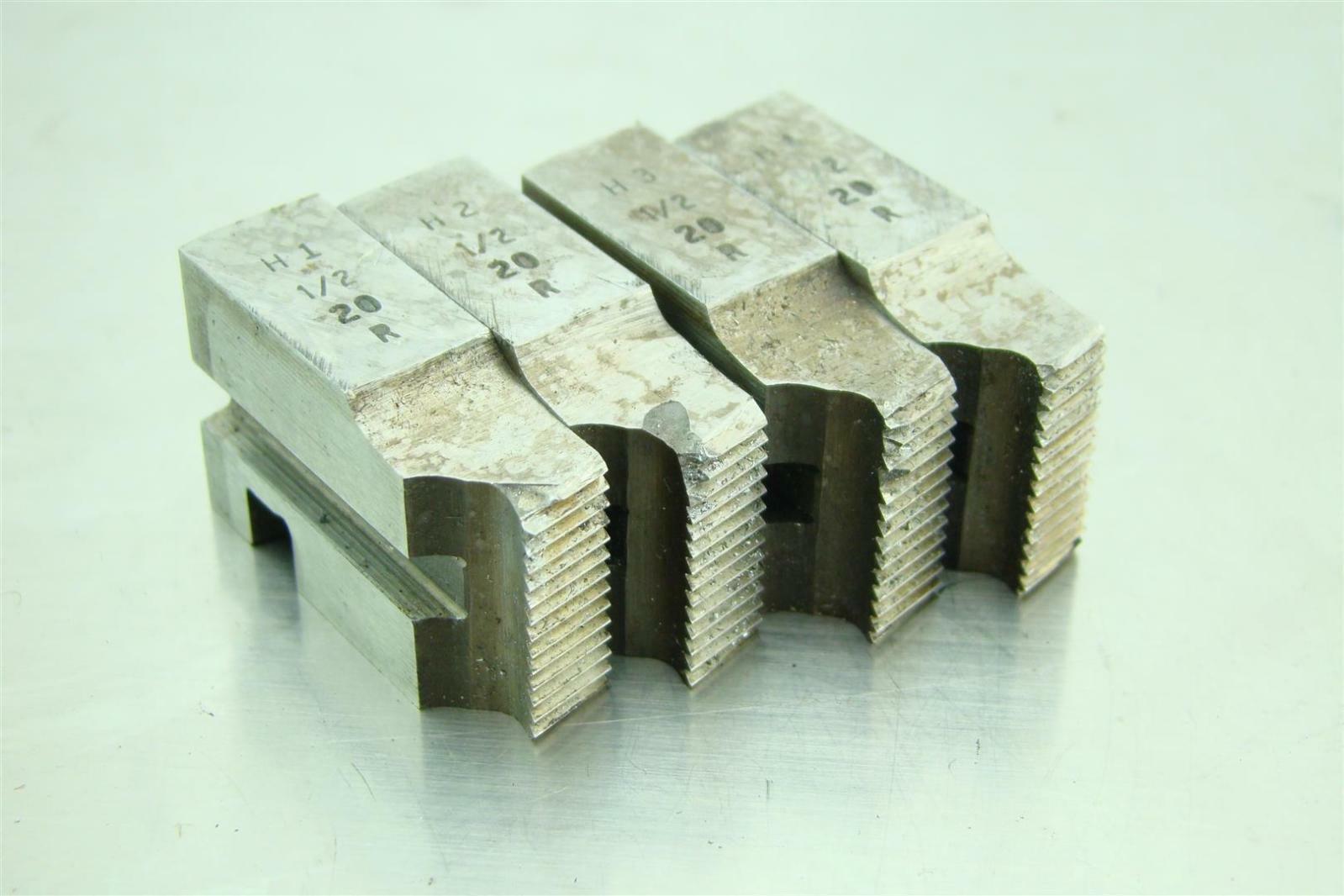(4) Threading Die Set Milled Chaser , 1/2"20R Joseph Fazzio