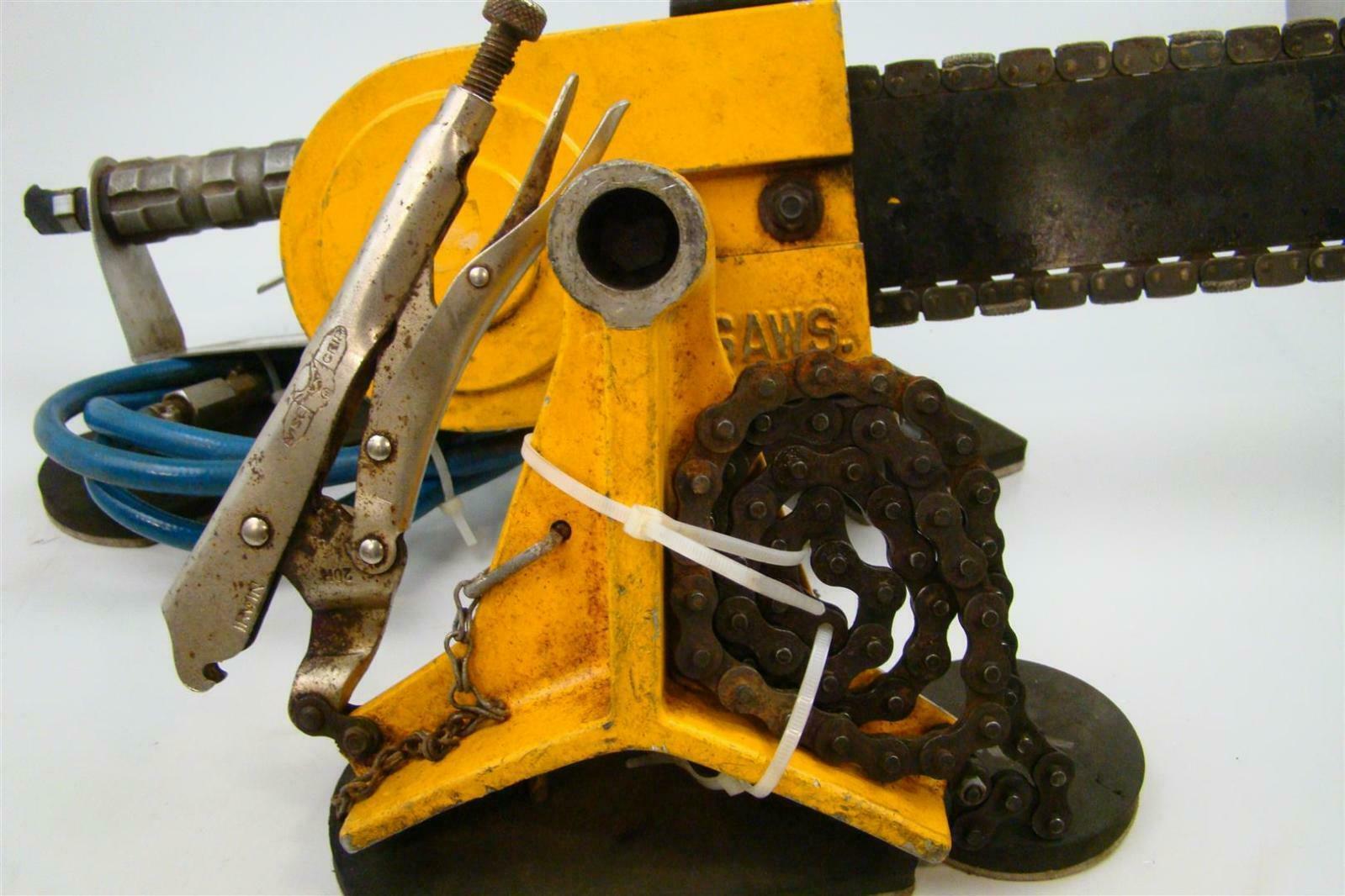 U.S. Saws Air Powered, Heavy Duty Ductile Pipe Chain Saw 16", 4500 RPM