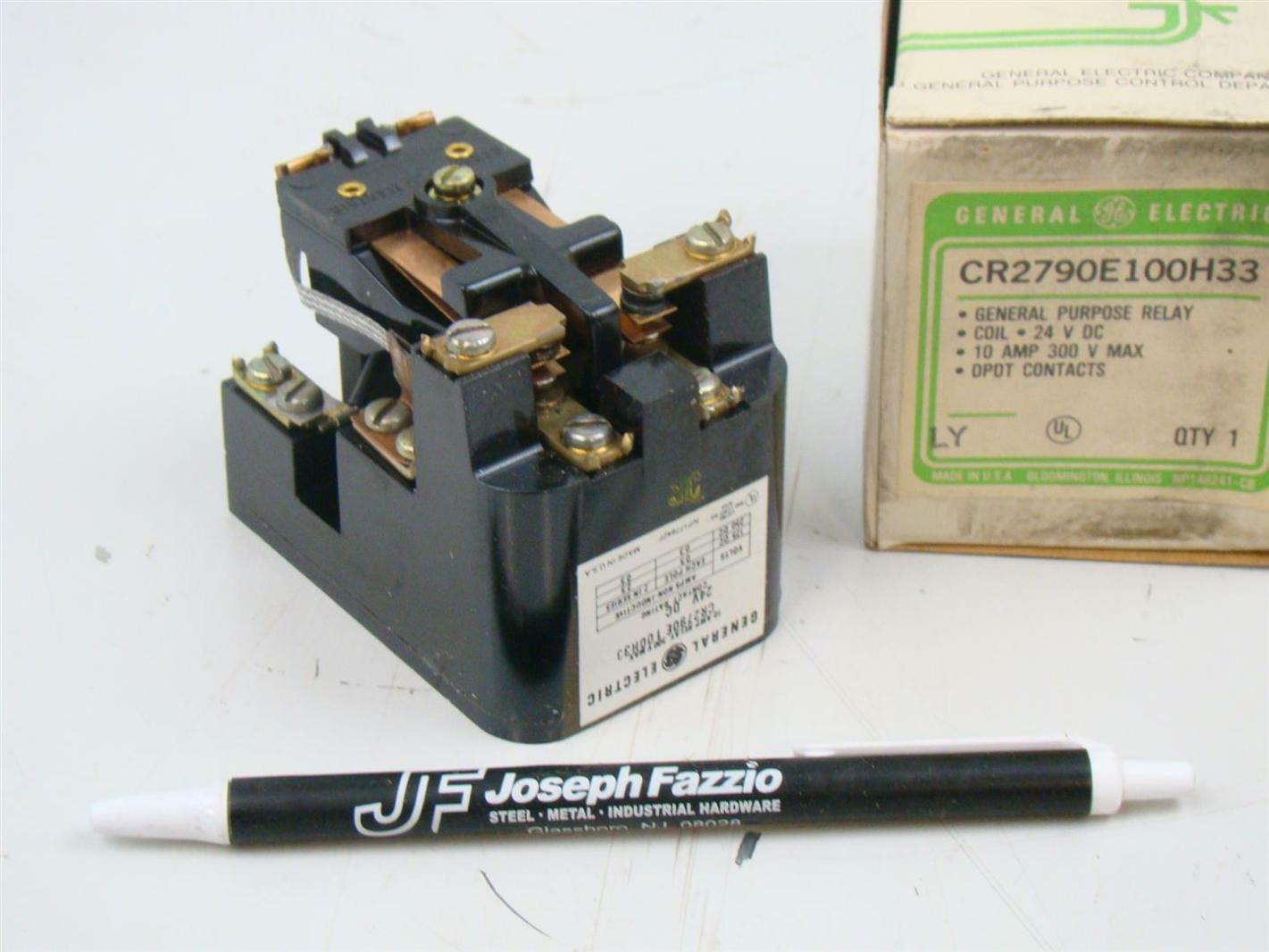 GE General Purpose 10 Amp Relay 300V Max, 24V DC, CR2790E1100H33