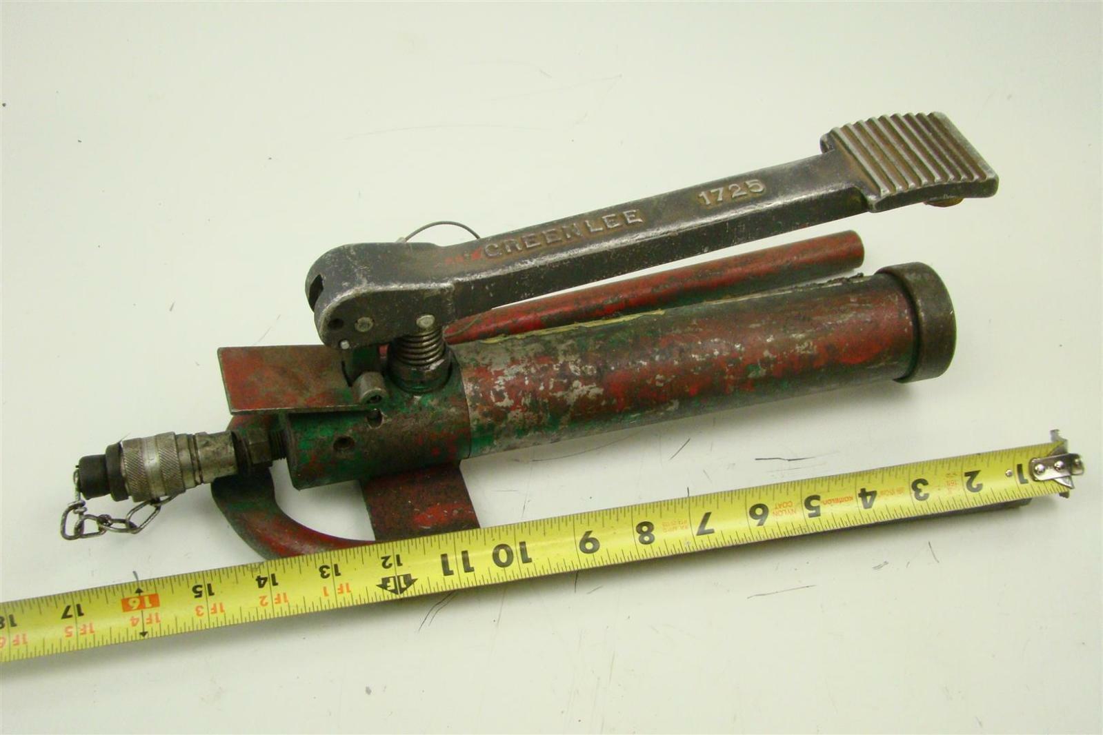 Greenlee Hydraulic Foot Pump , 1725 Joseph Fazzio, Incorporated
