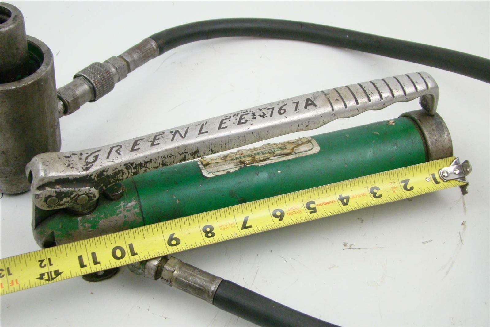 Greenlee Hydraulic Knockout Punch Driver & Hand Pump , 767A Joseph