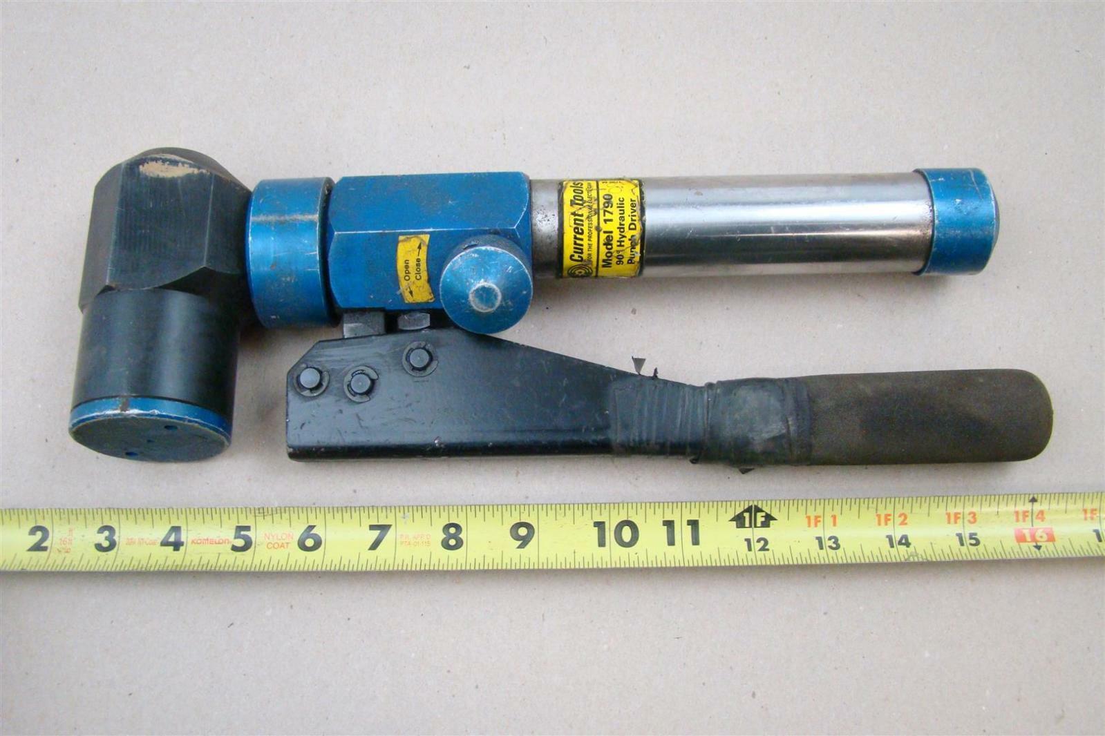 1790 Hydraulic Holemaking Driver with Extreme Durability & Versatility CURRENT TOOLS Straight Punch Driver 1790 Hydraulic Holemaking Driver with Extreme Durability & Versatility CURRENT TOOLS Straight Punch Driver