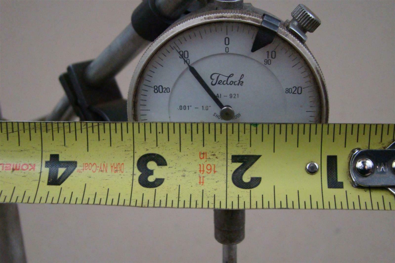 Enco Dial Indicator, On/Off Switch Base, 2" Teclock Indicator