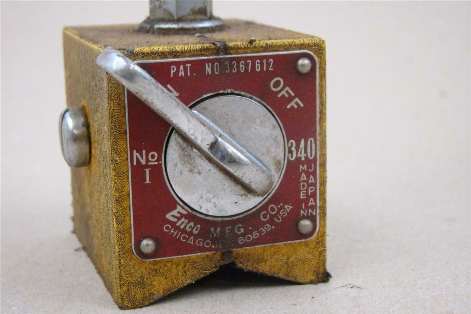 Enco Dial Indicator, On/Off Switch Base, 2" Teclock Indicator